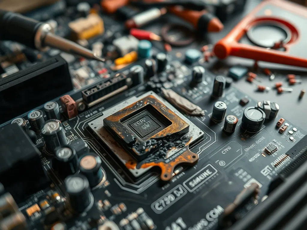 Spalona procesor – jak rozpoznać?